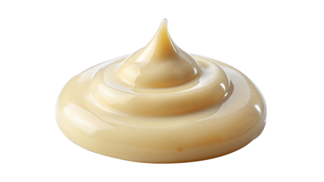 Handful of mayonnaise. isolated on Transparent background.