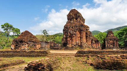 Ancient Temple Ruins In My Son Sanctuary, Vietnam. My Son Sanctuary Is An Important Historical...