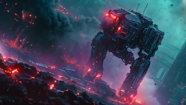Neon Noir: Chronicles of a Fallen Machine. Generative ai