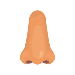human Nose anatomy Vector Illustration. simple vector Nose Icon isolated on a white background. creative Nose smell logo icon vector design template - EPS 10