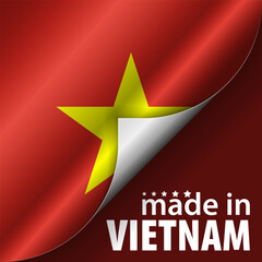 Obraz premium Made in Vietnam graphic and label.