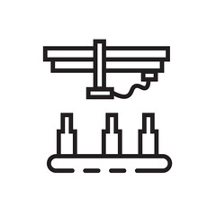 Bottle Drink Machine Line Icon
