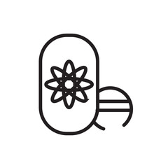 Drug Health Production Line Icon