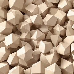 A Large Pile of Beige Cubes Stacked Together. Generative AI