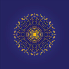 Creative luxury golden mandala design template