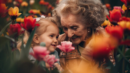 Mothers Day,
happy mother and daughter in spring, beautiful woman with child, love family concept