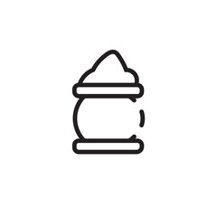 Bag Coffee Delivery Line Icon