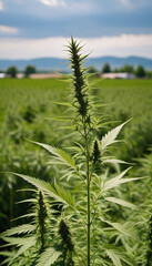 Industrial Hemp In Green Agriculture.