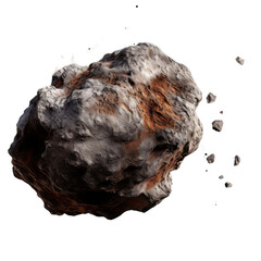 Asteroid isolated on transparent or white background