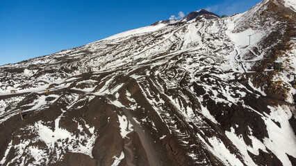 Amazing view from Mount Etna Etna, Sicily, Italy. - 770862274