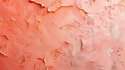 Foto op Aluminium pared con textura de coral rosa generative ai © Francheska