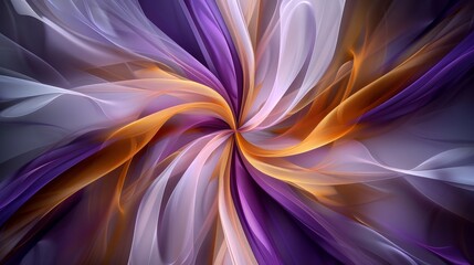 Purple and Yellow Swirl