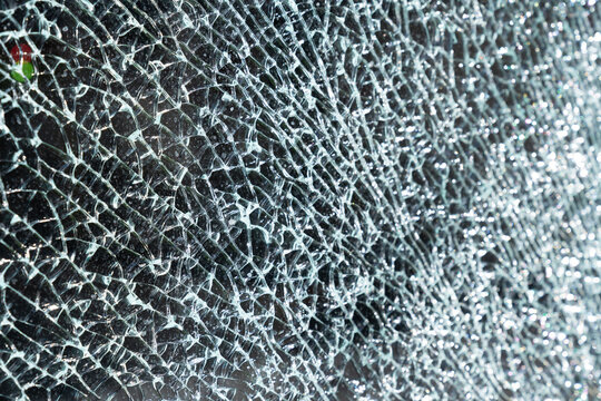 cracked glass window 