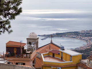 views from Castelmola, Sicily, Italy