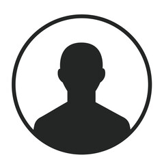 User Profile Icon Isolated on White Background