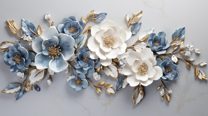 Abstract floral background. Generative AI