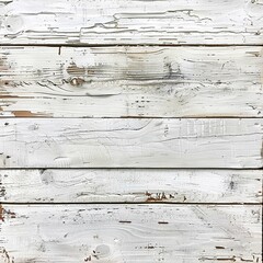 Empty frame made of rustic old damaged aged white wooden boards