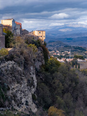 Panoramic view of Calascibetta, Sicily, Italy - 770875005