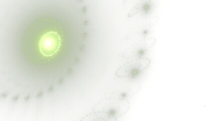 visuell effektvoll radial angeordnete Lichter, Fortschritt, Bewegung, 3D, Technologie, Interface-Design, Wissenschaft, Zentrum, grün, weiß
