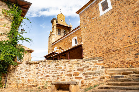 Church of Saint Mary Magdalene in Castrillo de los Polvazares, municipality of Astorga, comarca of Maragateria, province of Leon, Castile and Leon, Spain