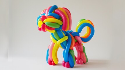 dog made of balloons generative ai