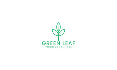 Eco icon Ecology sign Vector illustration flat design green plant logo
