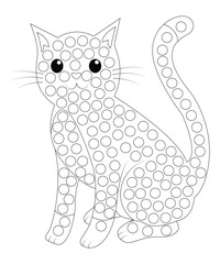 Dot Coloring Page For Kids