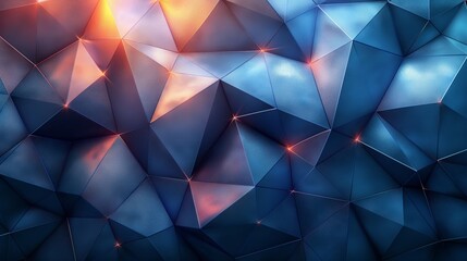 Obraz premium Abstract image. Cobalt blue abstract background for design. Geometric shapes. Triangles, squares, stripes, lines. Color gradient. Modern, futuristic. Light dark shades. Web banner. Modern, futuristic.