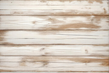 Naklejka premium White and brown wood wall wooden plank board texture background with grains and structures and scratched