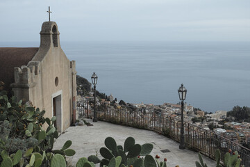 views from Castelmola, Sicily, Italy - 770882283