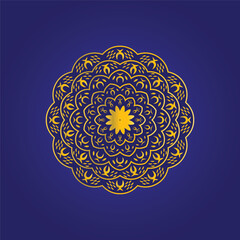 Creative luxury golden mandala design template