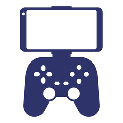 gamepad for smart phone icon on white