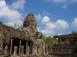 Angkor Thom and Wat - a temple complex in Cambodia, is the largest religious monument in the world....