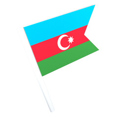 azerbaijan flag 3d icon transparent png