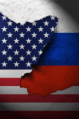 America and russia relationship vertical banner. America vs russia.