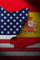 America and spain relationship vertical banner. America vs spain.