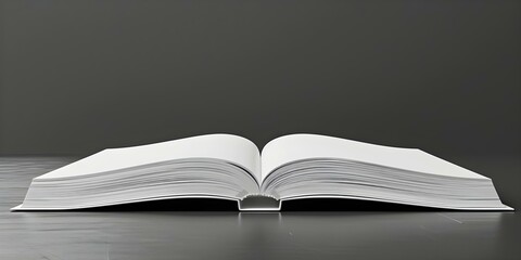 D render of a blank hardcover book spine perfect for bookstore branding or author name printing. Concept Bookstore Branding, Author Name, 3D Render, Blank Hardcover Book, Spine Design