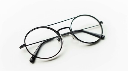 reading glasses cut out on white background