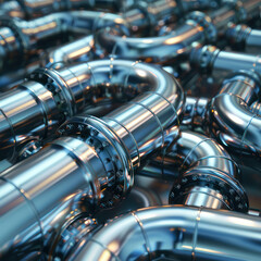 Fototapeta premium Metal and steel Pipes texture 