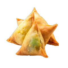Fototapeta premium samosas isolated on transparent backgroun
