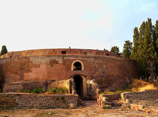 The Mausoleum of Emperor Augustus is the largest known circular tomb in the world - obrazy, fototapety, plakaty
