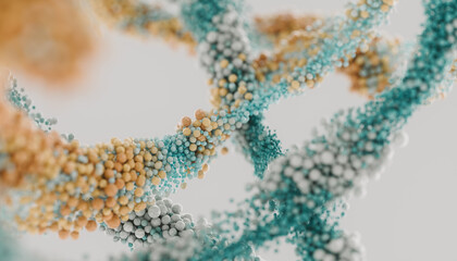 multicolored particles