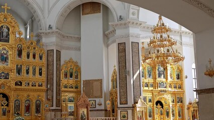 Church of Saints Peter and Fevronia. Church of Donbass. Donetsk March 29, 2024.