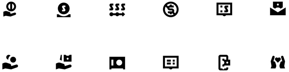 Set of Financial Operations icons