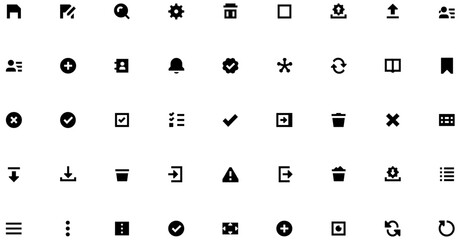Fototapeta na wymiar Set of Basic Elements icons