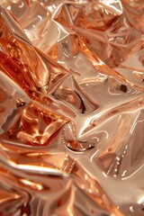abstract crumpled copper metal background