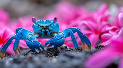  Blurred crab image - obrazy, fototapety, plakaty