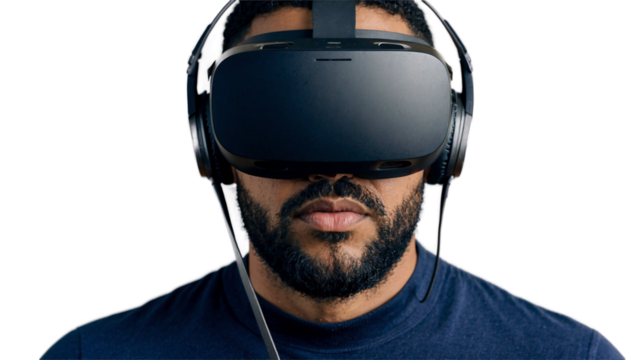 boy , Man with vr headset Transparent image