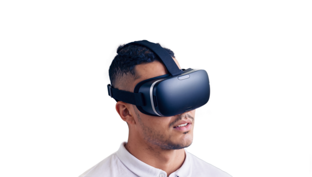 boy , Man with vr headset Transparent image