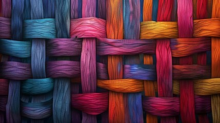 The intricate weaving of fibers creates a textured background that resembles a woven tapestry.
